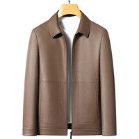 Blouson d'aviateur grande taille marron en cuir de mouton véritable OEM 100% pour hommes hiver chaud en fourrure de mouton vol B3 veste de pilote d'aviateur