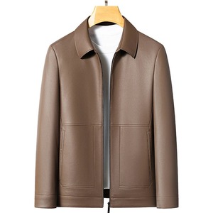 Blouson d'aviateur grande taille marron en cuir de mouton véritable OEM 100% pour hommes hiver chaud en fourrure de mouton vol B3 veste de pilote d'aviateur - Product Image 6