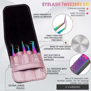 แหนบขนตาแบบกำหนดเองปลายไฟเบอร์แบบมืออาชีพแหนบแบบเรียวบางตรงที่แข็งแรงพร้อมบรรจุภัณฑ์แบบกำหนดเอง - Product Image 2