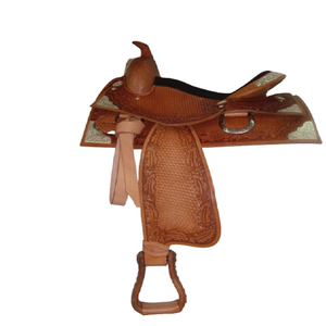 Arbre en bois fait à la main en cuir synthétique durable avec logo personnalisé conception usinée équitation de type anglais selle western - Product Image 1