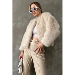 เสื้อโค้ทขนสัตว์เทียมสำหรับผู้หญิง Topshow ขายส่ง - Product Image 5