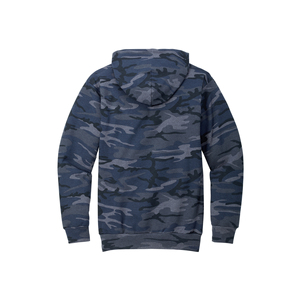 Vêtement de survêtement camouflage délavé à l'acide pour homme, personnalisé en gros, hiver, broderie 3D, veste à capuche avec strass, streetwear tendance, devant - Product Image 5
