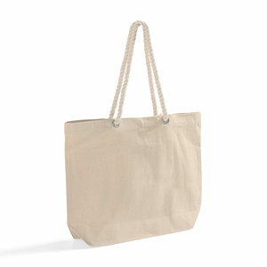 Women's Rope Handle Beach Tote Canvas <b>Bag</b> with Stylish <b>Accessories</b> - Product Image 4