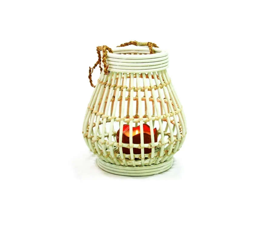Home Decorative Candle Garden Light For Outdoor Rattan Lantern Best Selling Handmade Rattan LED Candle Lantern