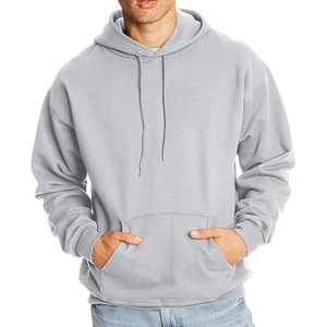 Sweat à capuche 100 % coton pour homme, haute qualité, coupe oversize, style streetwear, couleur unie, hiver, toutes tailles, avec cordon de serrage, thermique - Product Image 2