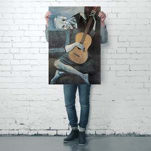 Póster de Pablo Picasso de Estilo Moderno, el Viejo Guitarrista, Arte de Pared en Lienzo - Product Image 4