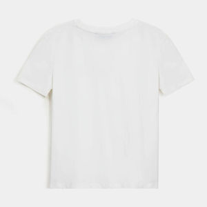 เสื้อยืดคอกลมผ้าฝ้ายผู้หญิงแขนสั้นน้ำหนักเบาเป็นมิตรกับสิ่งแวดล้อมสำหรับแฟชั่นฤดูหนาวและเครื่องแต่งกายประจำวัน - Product Image 4