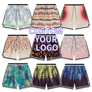 Personnalisé Hommes Casual Été Vintage Basketball Sport Running Mesh Shorts 5 "Entrejambe Taille Élastique Respirant Séchage Rapide Complet - Product Image 1