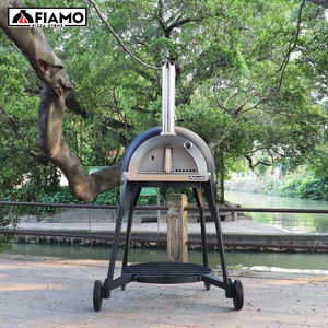 Horno de Pizza de arcilla de leñ<span class=keywords><strong>a</strong></span> y <span class=keywords><strong>Gas</strong></span> grande de alta calidad, horno de Pizza de cocina al aire libre de fuego de madera para asar y Pizza de Navidad - Product Image 2