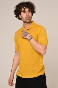 Camisa informal de manga corta de alta calidad para hombre, 100% de algodón, azul marino, tejido acanalado sólido, solapa superior, secado rápido, transpirable, Verano - Product Image 5