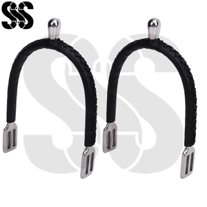 Ensemble de 4 éperons d'équitation de qualité supérieure, personnalisables avec logo, réglables, en acier inoxydable/acier au carbone/laiton, pour une coordination parfaite cavalier-cheval - Product Image 5