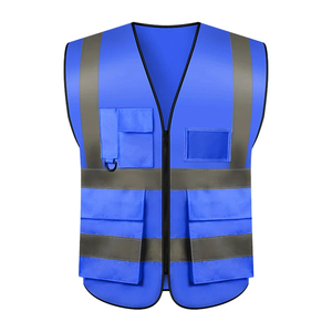 Gilet de sécurité réfléchissant haute visibilité personnalisé Gilet réfléchissant avec bande argentée Gilet de construction pour hommes - Product Image 2