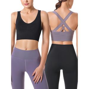 Femmes Sexy Strappy Yoga Tops Respirant Sport Running Bra avec Antichoc Fitness Caractéristiques Mode Féminine - Product Image 3