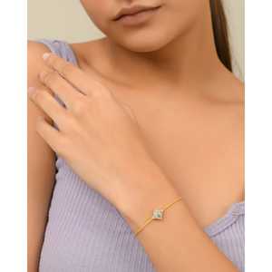 Lotus Sterling Silver <b>Gemstone</b> <b>Bracelet</b> in Gold/Silver/Rose Gold - Product Image 1