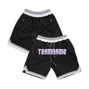 Shorts de basket-ball respirants, couleur et logo personnalisés, 100% polyester, entraînement sportif, vente en gros - Product Image 5