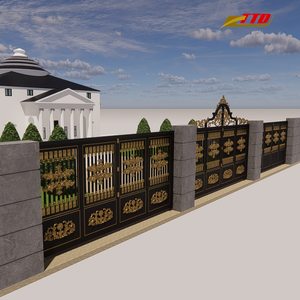 Elegantes Puertas Frontales de Hierro Forjado con Guía de Instalación de Video, Origen Vietnam - Seguridad Reforzada y Diseño Elegante para la Entrada del Hogar - Product Image 5
