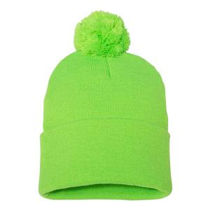 Gorras Winer recién llegadas de alta calidad, gorro tejido con pompón bordado personalizado - Product Image 3