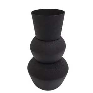 Vente en gros Vase à fleurs de table décoratif en fer vert mat pour salon pour décoration de jardin, mur, sol - Product Image 5