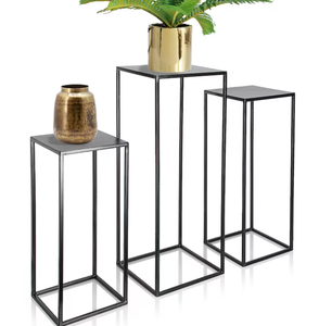 Meilleure vente support de jardinière carré en métal noir au prix le plus bas pour restaurant maison salon - Product Image 4