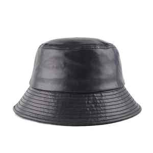 Factory Made Hot Sale Custom New Fashion Reversible <b>Bucket</b> <b>Hats</b> For <b>Men</b> & Women New Arrival Leather <b>Bucket</b> <b>Hat</b> - Product Image 1