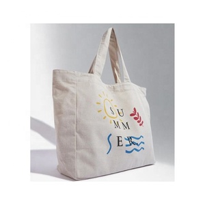 2023 Hnidi Om Embroidered Portable Reusable New Big <b>Large</b> Capacity GOTS Approved Grocery Handbags Made of 100% Cotton for Travel - Product Image 6