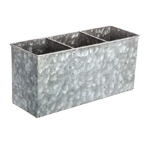 Grande jardinière galvanisée, vente en gros, jardinière en métal avec poignées, fabriquée manuellement en inde - Product Image 4