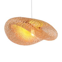 Lampe suspendue au design simple et créatif, éclairage d'intérieur, lustre tissé, luminaire suspendu fait à la main en osier, rotin, bambou, Vietnam TUYET