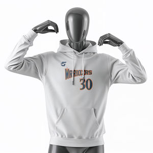 Sweat à capuche en polyester unisexe pour le fitness et la course Sweat à capuche en polyester léger et athlétique pour clubs de sport - Product Image 1