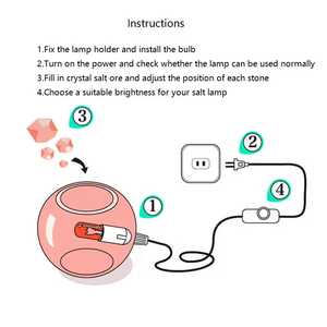 Luxe sculpté amour OME cadeau boule de cristal rose sel lampe aromathérapie maison décorative verre clair guérison pierre brute arôme cristal - Product Image 5