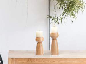 Support de bougie en bois fait main, design complexe, qualité 100% naturelle, emballage personnalisé pour la Saint-Valentin, rehausse l'ambiance - Product Image 6