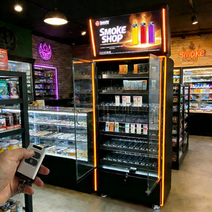 ตู้โชว์บุหรี่แบบล็อคได้ พร้อมไฟ LED แบบลิ้นชัก สำหรับร้านขายบุหรี่ - Product Image 1