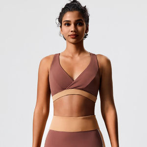 Sujetador Deportivo Ajustable de Soporte Medio de Alta Calidad, Antibacteriano en la Parte Delantera, Sin Costuras, Transpirable para Mujer, Gimnasio, Yoga, Entrenamiento Físico - Product Image 1