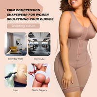 Moldeador de cuerpo completo de alta calidad BBL, levantador de glúteos para mujeres, venta al por mayor, ropa moldeadora colombiana, nivel de control firme, características de talla grande