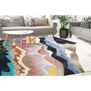 Abstract Mountain Printed <b>Rug</b> - Modern, Decorative, Wall Hanging, Gift,Nonwoven Soft <b>Rug</b> - Product Image 2