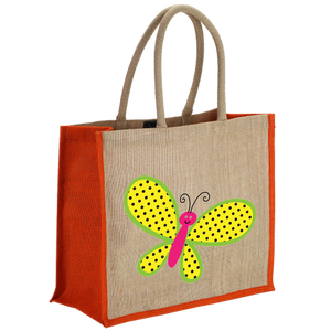 Sacs à provisions en jute avec poignée en corde fabricant en Inde Kolkata avec belle impression fabriqué en Inde Bengale occidental - Product Image 4