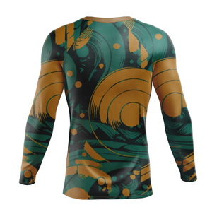 Rashguard 100% polyester et élasthanne respirant pour l'extérieur, antibactérien, séchage rapide, tissu doux - Product Image 2