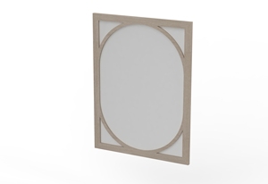 Espejo de pared de madera hecho a mano vintage con marco adornado Hecho por expertos por artesanos, este espejo presenta un resistente - Product Image 4