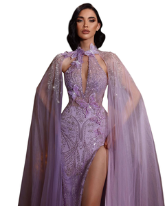 เดรสงานพรอมสุดหรูของผู้หญิงได้รับการออกแบบให้มีรายละเอียดที่ซับซ้อนผ้าคุณภาพสูงและความพอดีที่สมบูรณ์แบบสำหรับงานแต่งงานตอนเย็น - Product Image 3