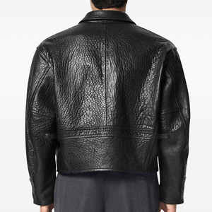 Chaquetas de Cuero y Lona Avirex de Invierno Hechas a Medida con Cuello Alto para Hombre - Product Image 6