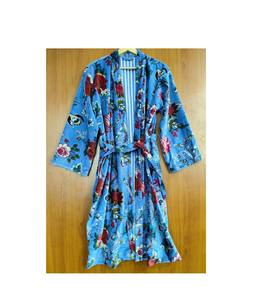 Handmade Velvet <b>Kimono</b>, Floral Print Velvet <b>Kimono</b> <b>Robes</b>, <b>Long</b> Cotton Velvet <b>Robes</b>, Soft Winter <b>Robes</b>, Winter <b>Kimono</b> Gift for h - Product Image 1