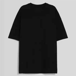 Camiseta con logotipo de marca personalizado de ajuste Regular de peso pesado para hombre 100% algodón tela polar de Color personalizado Hip Hop - Product Image 2