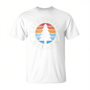 Lake Oswego Oregon Vintage Retro <b>70s</b> T-<b>Shirt</b> Graphic Design Unisex Adult Size - Product Image 3