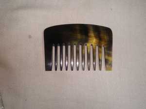 Peine para el pelo de cuerno de búhos indios, peines de cuerno Real hechos a mano, bocina de buey, listo para enviar a granel - Product Image 4