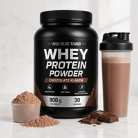 Poudre de protéines de lactosérum au chocolat, marque privée OEM, supplément nutritionnel sportif riche en protéines, 900 g, 30 portions