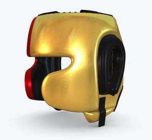 Protège-tête en cuir de haute qualité pour la boxe, le MMA et le Maui Thai Professional Custom Design Training Boxing Head Guard - Product Image 2