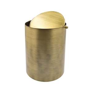 Accueil Exportations artisanales Poubelle décorative moderne en métal vert personnalisation quantité en vrac prix bon marché 2025 fabriqué en Inde - Product Image 6