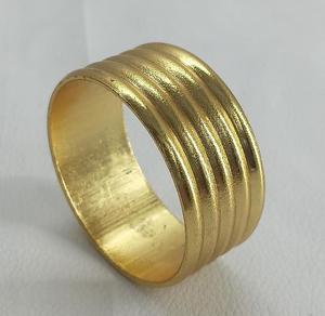 Belle Vaisselle En Laiton Plaqué Conception En Relief En Aluminium Moulé Anneau En Métal Cuisine Fête De Mariage Hôtel Restaurant Table Décor - Product Image 6