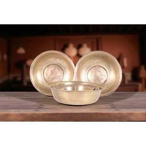 Cuenco Grande de Latón Vintage Pulido, Cuenco de Metal de Lujo para Servir en Bodas, Logotipo Personalizable, Cuenco Sostenible para Ensaladas y Flores - Product Image 2