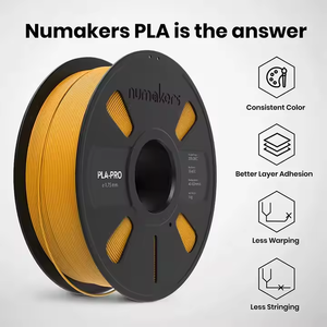 Varillas de plástico de filamento amarillo limón de alta calidad Numakers 1kg PLA Pro 1,75mm para un rendimiento de impresión 3D duradero y vibrante - Product Image 2