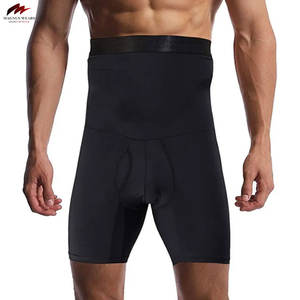 Pantalones cortos de compresión informales para hombre, ropa de culturismo de secado rápido, patrón sólido, personalizado, servicio OEM, superventas, teñido liso - Product Image 3